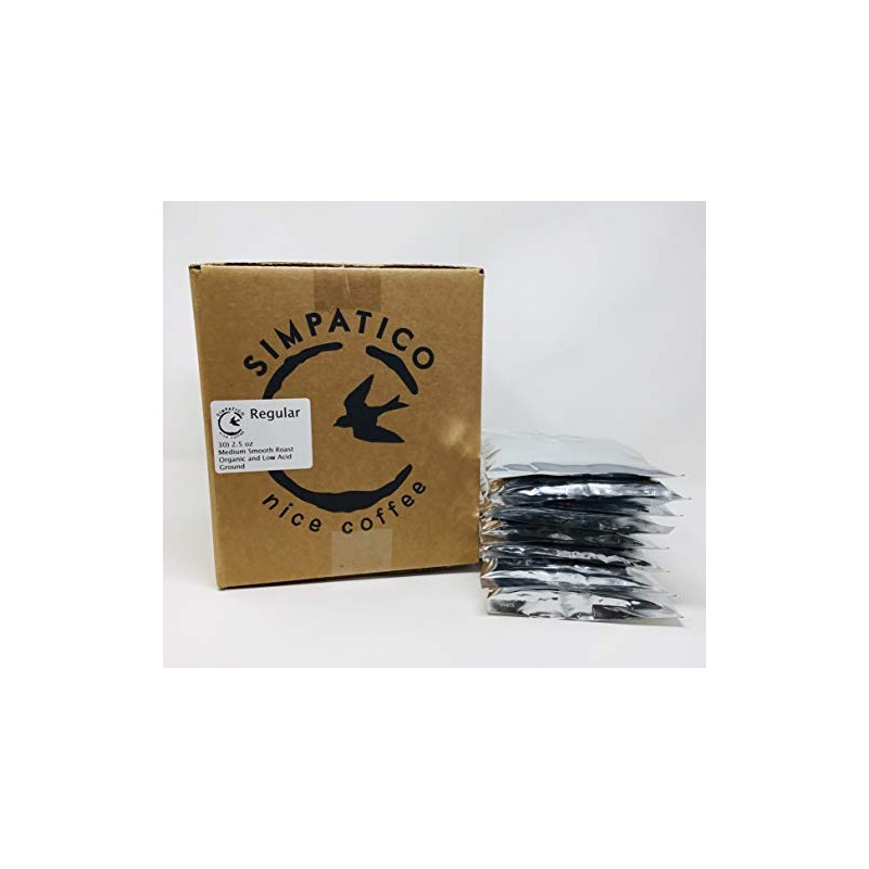 Simpatico Low Acid Coffee - Case of 30 - 2.5