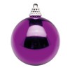 Deco Woerner Shiny Purple Plastic Christmas Baubles, Diameter 20 cm,