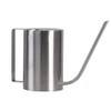Esschert Design Modern Style Cylinder Watering Can, Stainless Steel