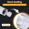 DC,CLISENCE 50 Pcs Syringe Tip Caps, Easy Dispensing Syringes Cap