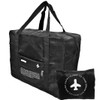 Folding Boston Bag with Storage Pouch, Large Capacity, Carry-on Size,