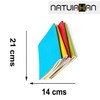 Natuiahan 4 Forty Sheets (80 Pages) A5 Blank Notebooks Stationary