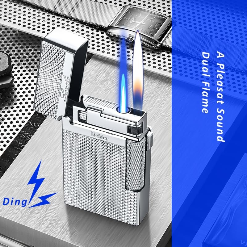 Lighters Soft Flame Lighter Retro Grinding Wheel Traditional Butane Torch