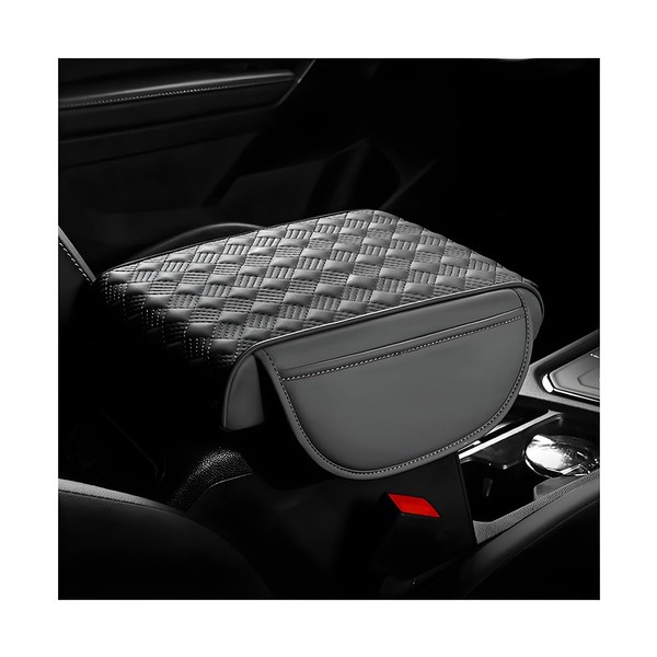 Wevdn Car Center Console Cover, Waterproof Leather Armrest Box Cushion
