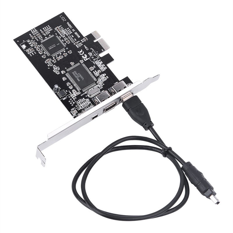 PCI-E PCI Express FireWire 1394a IEEE 1394 Controller Card with