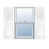 BUILDER'S CHOICE EVL12047WH Shutters, 12" x 47", White