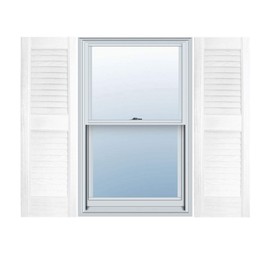 BUILDER'S CHOICE EVL12047WH Shutters, 12" x 47", White