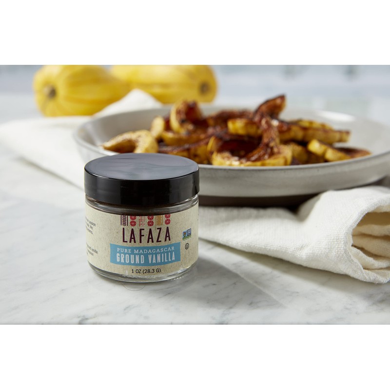 Lafaza All Natural Madagascar Bourbon Pure Ground Vanilla Bean Powder,