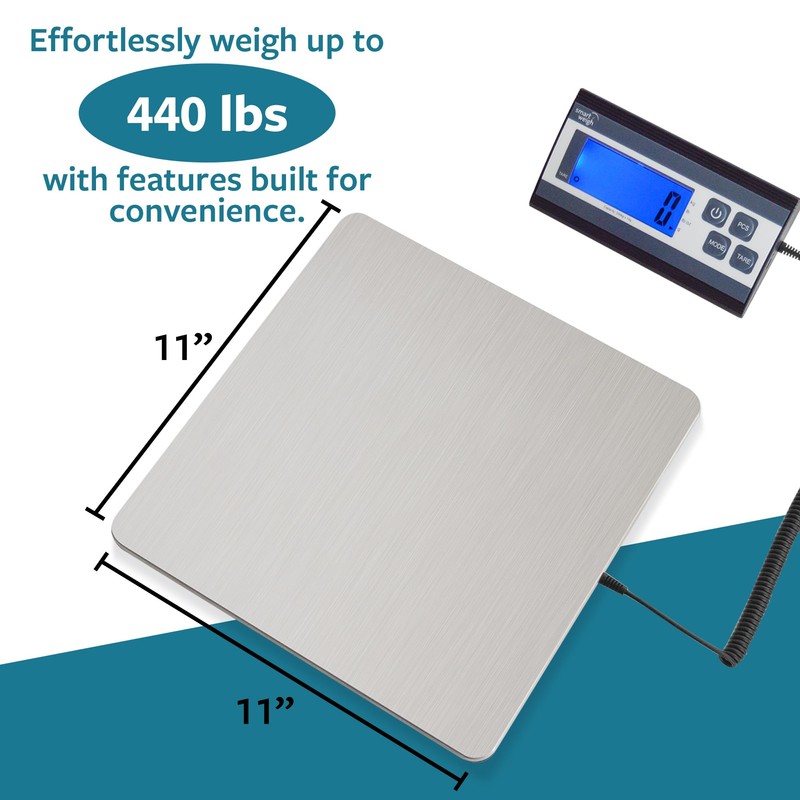 Smart Weigh Digital Postal Shipping Scale, 440 lb Capacity, 1