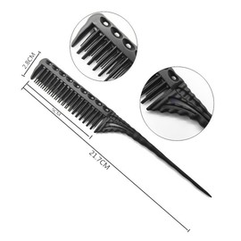 NIANOPKM Pack of 2 Hair Combs, Hairdresser Back Combs, Anti-Static Hair Comb, Rat Tail Comb for Women, Add Volume, Evening Styling