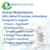 EcoIntegratives Active Multivitamin | ADK, Methyl B Complex, Antioxidants |