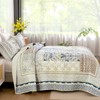 WONGS BEDDING Boho Quilt Set Queen, 3 Pieces Beige Patchwork