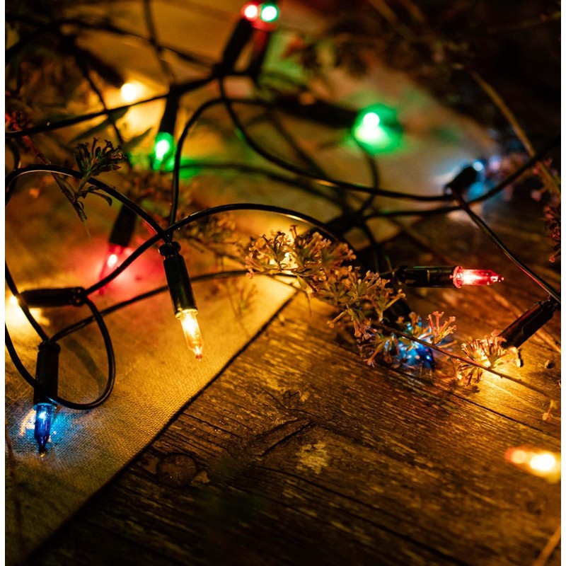 hellum 832075 20-Bulb Mini Fairy Lights, Indoor Power-Operated Multi-Coloured Lights