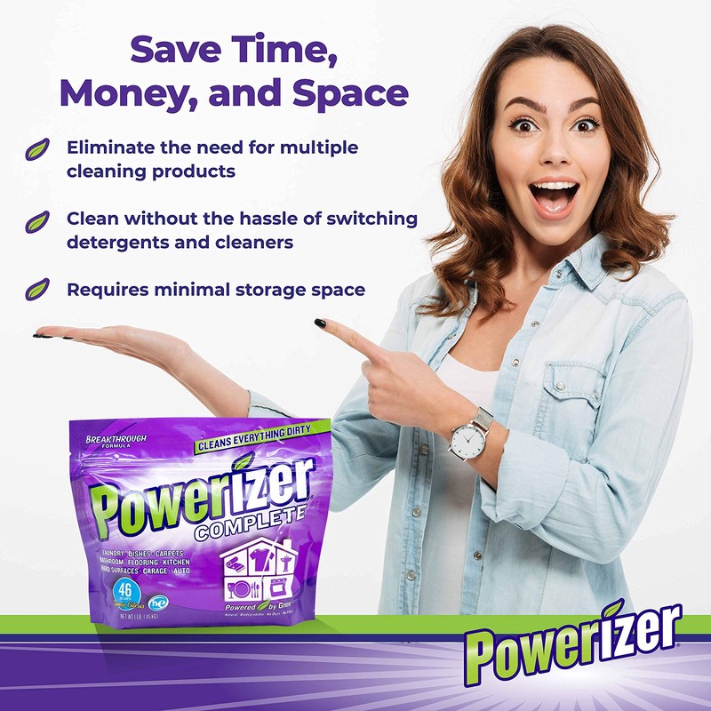 Powerizer Complete Laundry Powder Detergent & Multipurpose Cleaner | 1