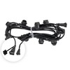 15-ft 10 Socket E26 Commercial Patio Light Stringer, Heavy Duty