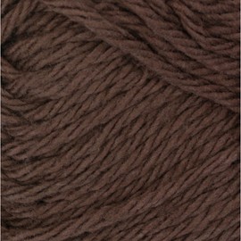 Bernat Handicrafter Cotton Solids Yarn, 1.75 oz, Gauge 4 Medium, 100% Cotton, Warm Brown
