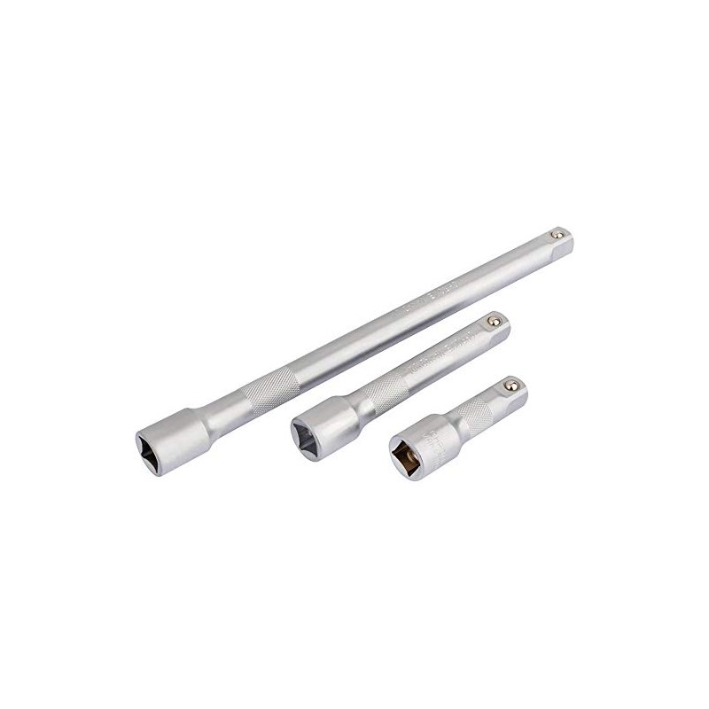 Draper 16426 1/2-Inch Square Drive 3-Piece Extension Bar Set, Blue