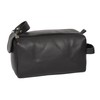 Real Leather Wash Bag for Mens Shaving Kit Toiletries Travel