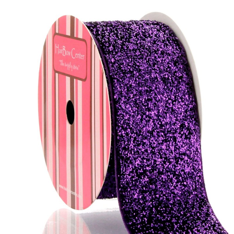 1.5" Brown Glitter Ribbon 3yd