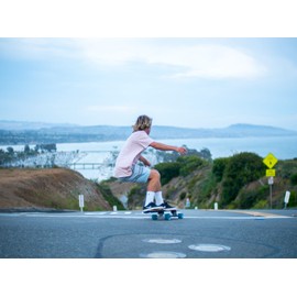 Flow Surf Skates Cruiser - 29"x10" 7-Ply North American Maple Deck, Carving Truck, Fully Assembled, Supports up to 275 lbs for Surf-Like Carving