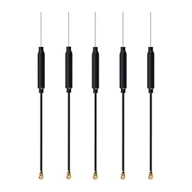 sb components 2.4GHz Linear Dipole Antenna U.FL IPX Connector Omni-directional UFL IPX Antenna Wireless Network Card Extension (Pack of 5)
