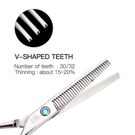 FENICE PEAK 6.0" Professional Hairdressing Scissors Cutting Thinning Hair Shears Barber Hairstylist Tools