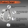 TT FLEX 304 Stainless Steel Single Ear Hose Clamps Kit,