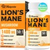 70000mg Lions Mane Supplement Capsules - 50x Strength Potency Lions