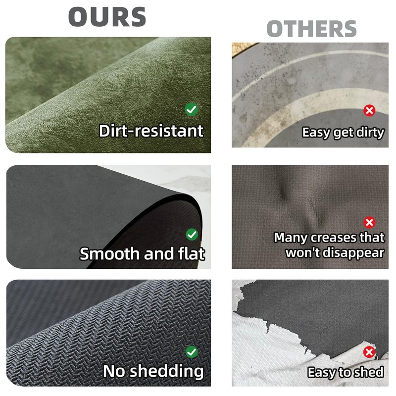 Thin Bath Mat, Bathroom Rugs Non Slip Washable, 24x36 Sage