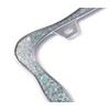 creathome 3D Shining License Plate Frame, Chrome with Shining Sliver