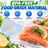 50-Pack Vacuum Food Storage Bags for Food Preservation – Reusable