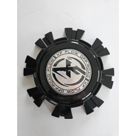 XF Offroad wheels flow series floating cap black 8 lug - BIG CENTER SMALL LOGO