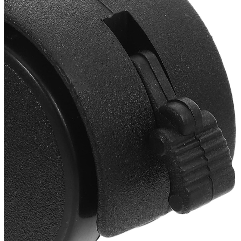 4 Piezas Ruedas Giratorias de Oficina M8*13mm PP Negras para