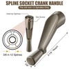 Avenuebool 3/8 Inch Window Crank Handle with T-Handle, Fits 3/8