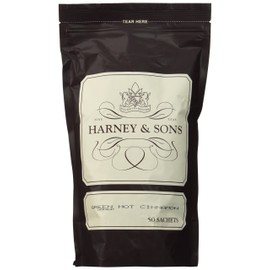 Harney & Sons Bag of Sachets, Green Hot Cinnamon Spice 50 Count