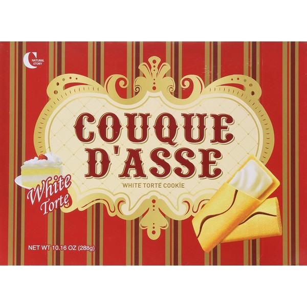 Crown Couque D'Asse Biscuit Cookie White Torte 10.16 Ounce