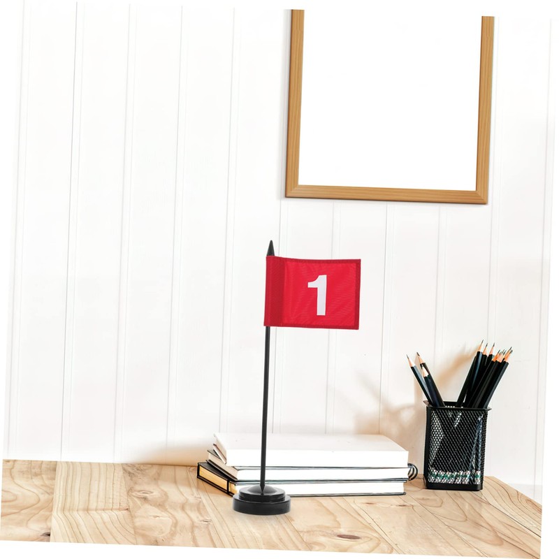 GANAZONO 12pcs Small Desk Flag Stand Base Multipurpose Flag Display