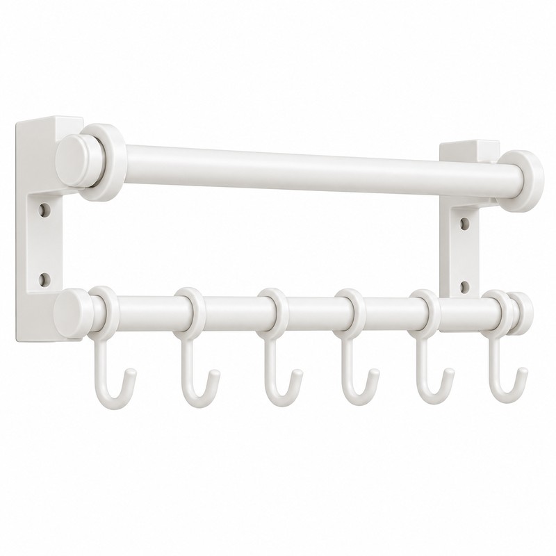 30cm Wall Mounted Kitchen Organizer Rack, Stainless Steel Utensil Holder