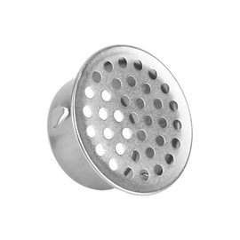 PVC Termination Cap, Stainless Steel PVC Termination Mesh Screen Cover for 2 Inch Inner Diameter Round Mesh Screen Vent Cover for Furnace and Roof Vent Cap (Silver)