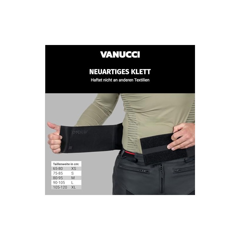 Vanucci Outlast Kidney Belt Motorcycle Men & Women, Warming, Breathable,