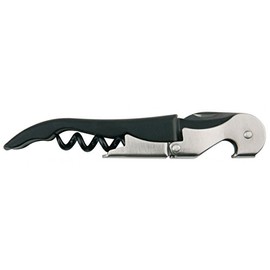 APS Corkscrew, Stainless Steel Silver/Black, 9 x 12 x 16 cm
