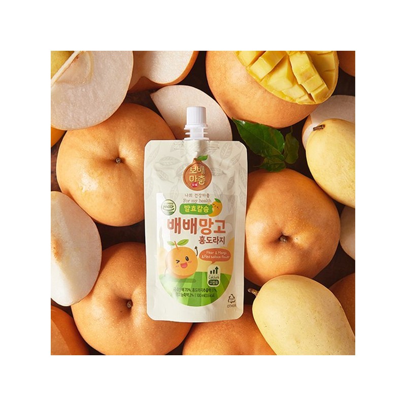 발효 칼슘 배배망고 홍도라지 100ml x 10포 Fermented Calcium Baebae