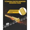 30 Pcs Gold Diamond Chainsaw Sharpener Bits, High Hardness Titanium