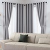 Mayrhyme Black Double Corner Window Curtain Rods with Aluminum End