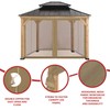Coastshade Gazebo Canopy Mesh Walls Replacement 10x10 Gazebo Pergola Mosquito