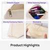 JEFURE Pencil Case, Pencil Case Corduroy Fabric, Large Capacity Pencil