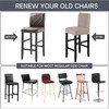 SearchI Stretch Bar Stool Covers Set of 4, Stretch Removable
