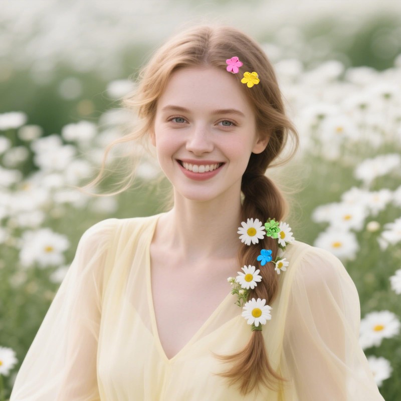 Flomiara Mini-Haarspangen, kleine Haarklammern, kleine Haarspangen für Frauen mit Aufbewahrungstasche,