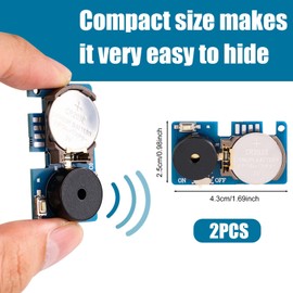 2pcs Cricket Noise Maker Prank, Noise Maker Prank with 16 Sounds Cricket Noise Beeping Prank Device for Home Party School Car (Blue)