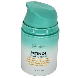Dearskin- Crema de retinol para rostro, hidratante antienvejecimiento y antiarrugas, 1,7 oz, para día y noche, con ácido hialurónico botánico
